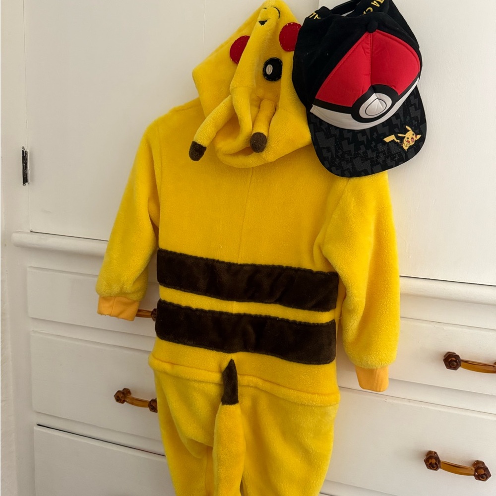 Yellow Pikachu Onesie with Hat